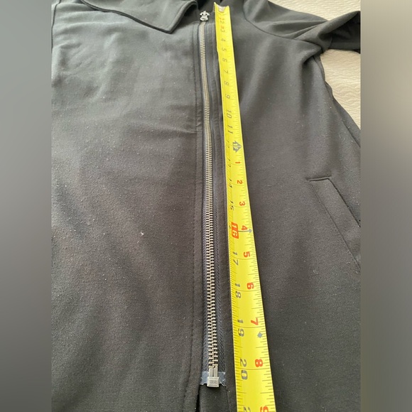 Banana Republic moto sweater jacket asymmetrical zipper 80’s retro collar pocket - Picture 8 of 12